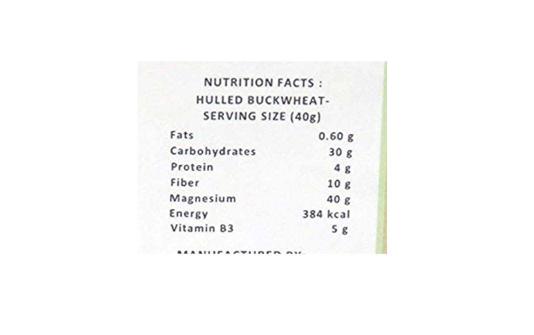 NutriBuck Hulled Buckwheat    Pack  1800 grams